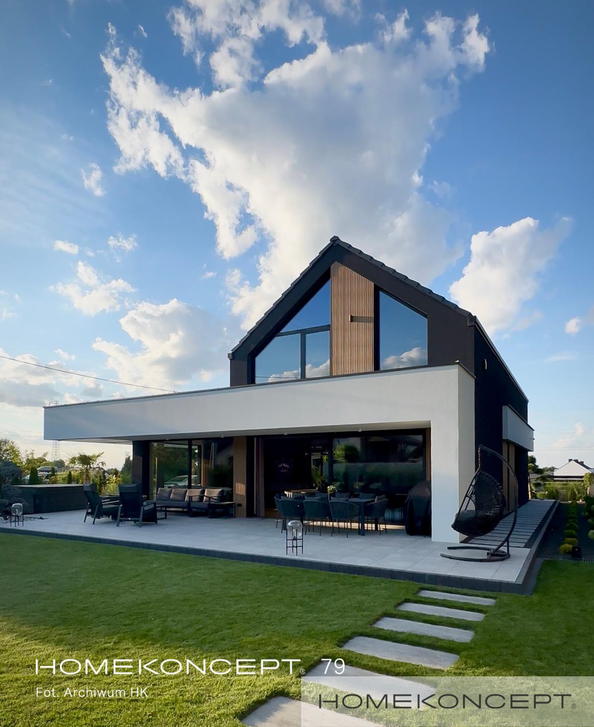 Realizacja projektu domu z poddaszem HOMEKONCEPT 79. 