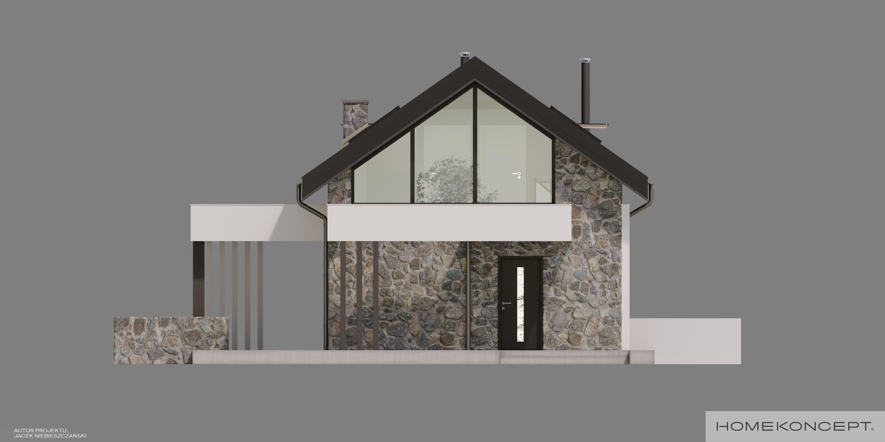 Gotowy projekt domu HOMEKONCEPT 65 – elewacja frontowa