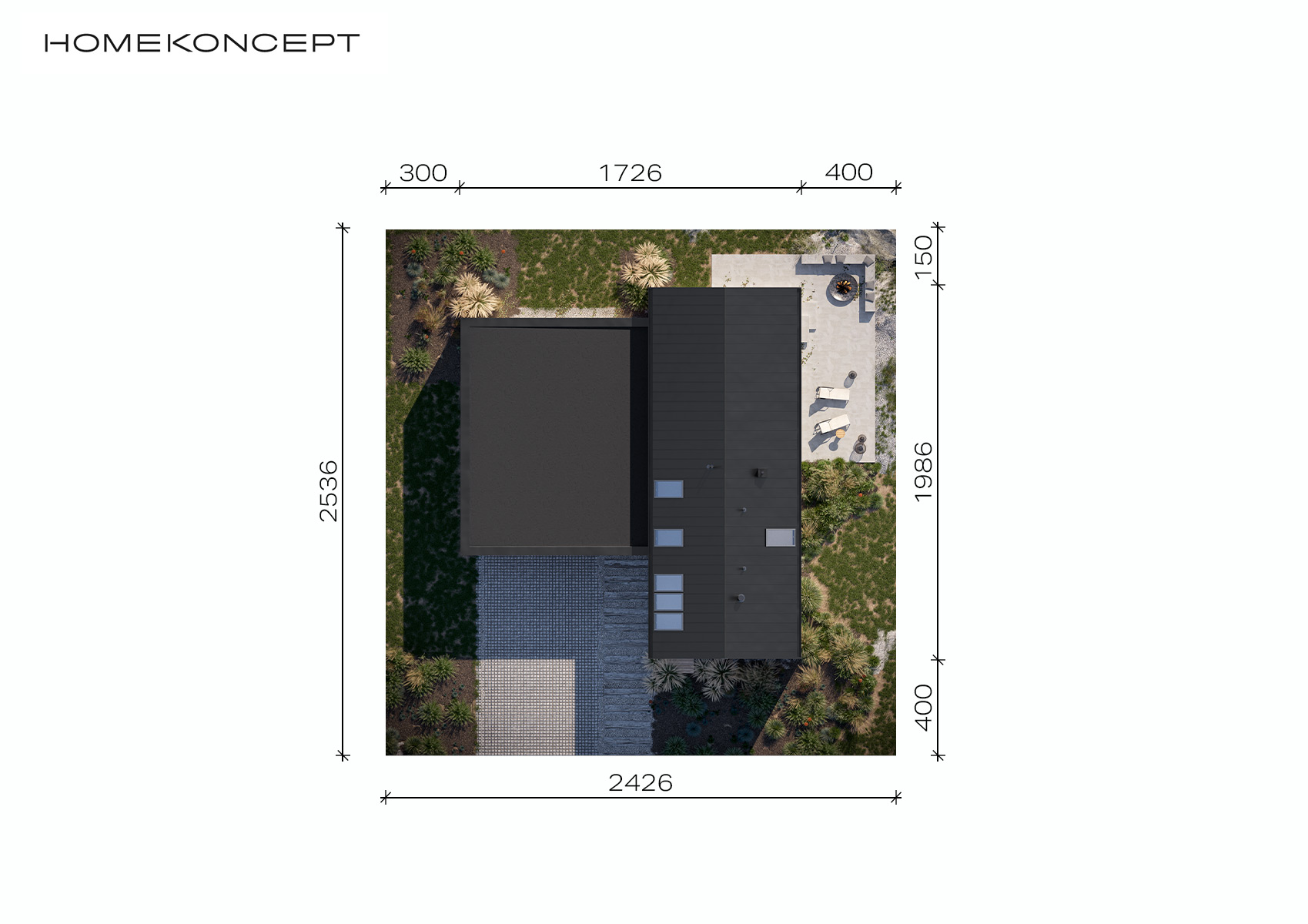 Projekt domu nowoczesnego homekoncept 89 g2 - analiza działki.