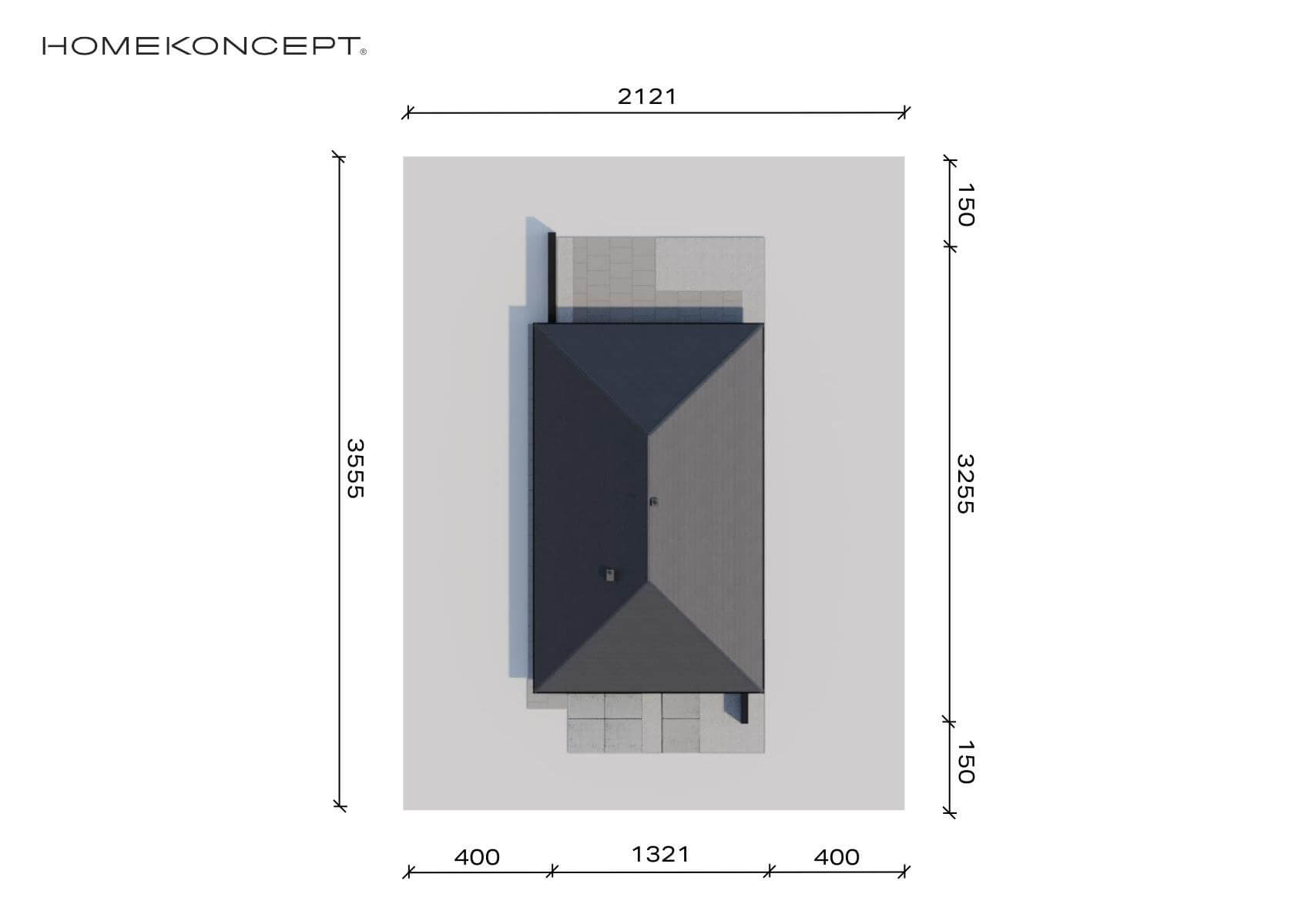 Projekt domu 150m2 homekoncept 104 - analiza działki.