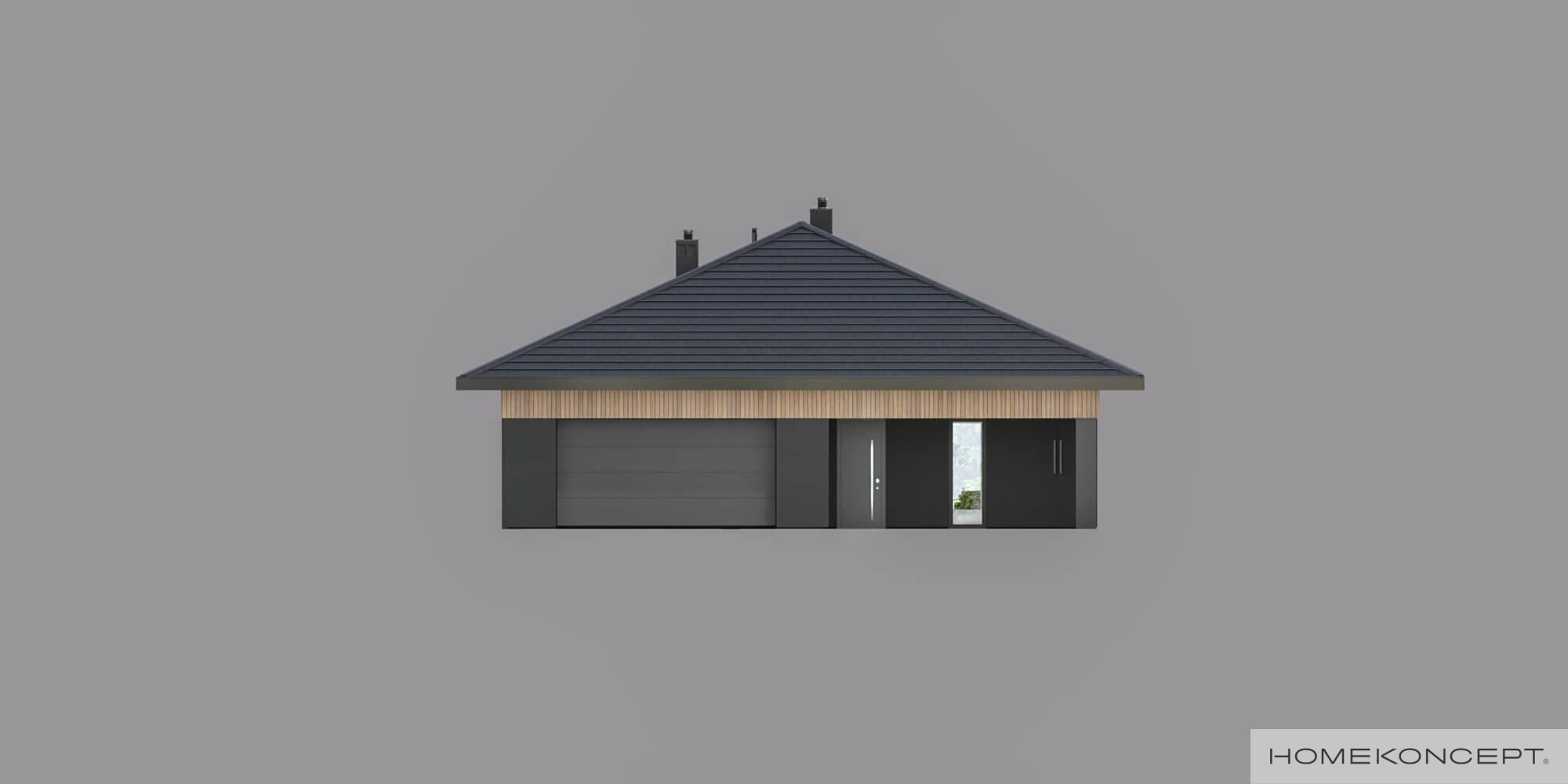 Projekt domu 150m2 homekoncept 104 - widok frontu.