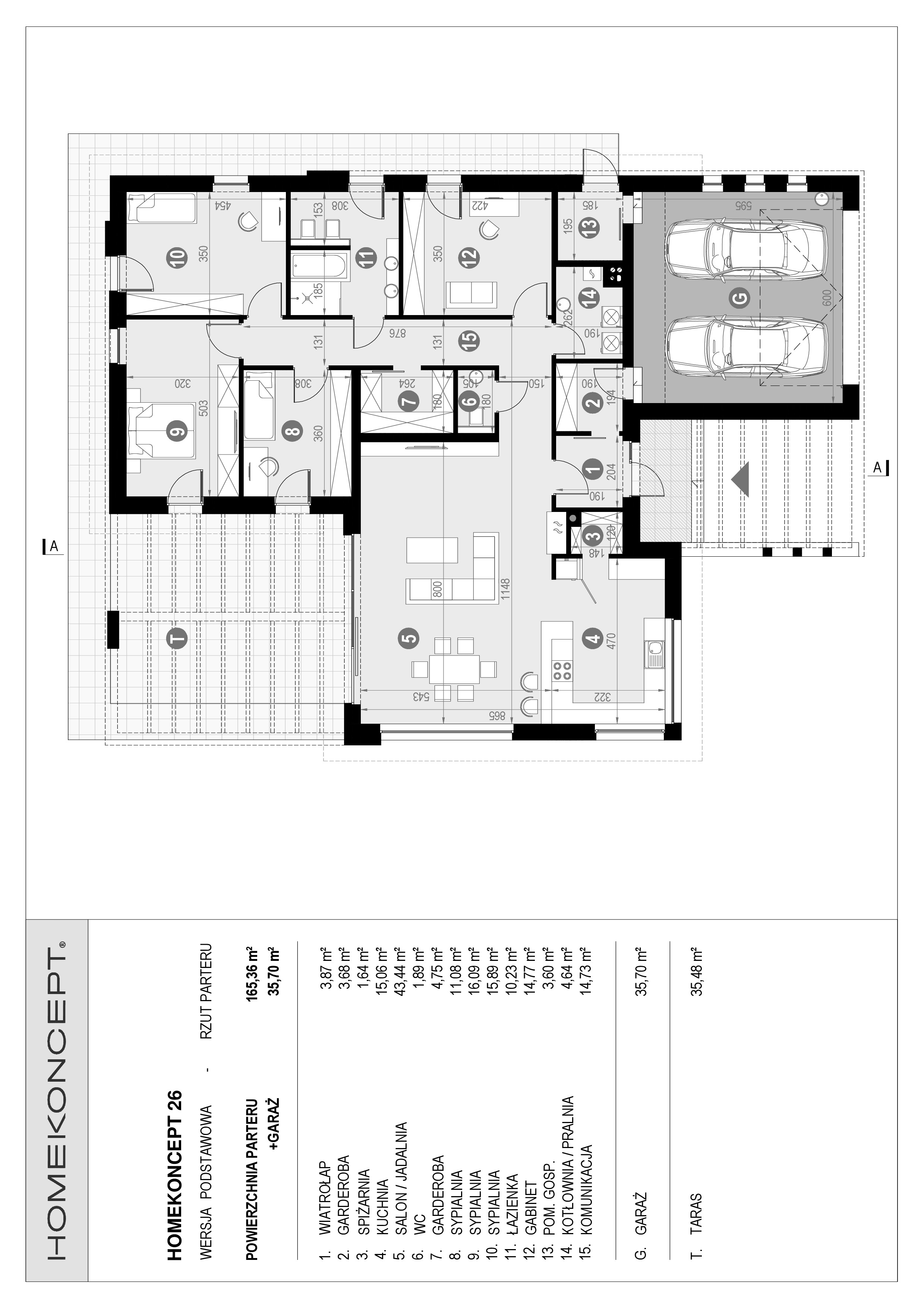 HOMEKONCEPT 26 - układ funkcjonalny nowoczesnego domu