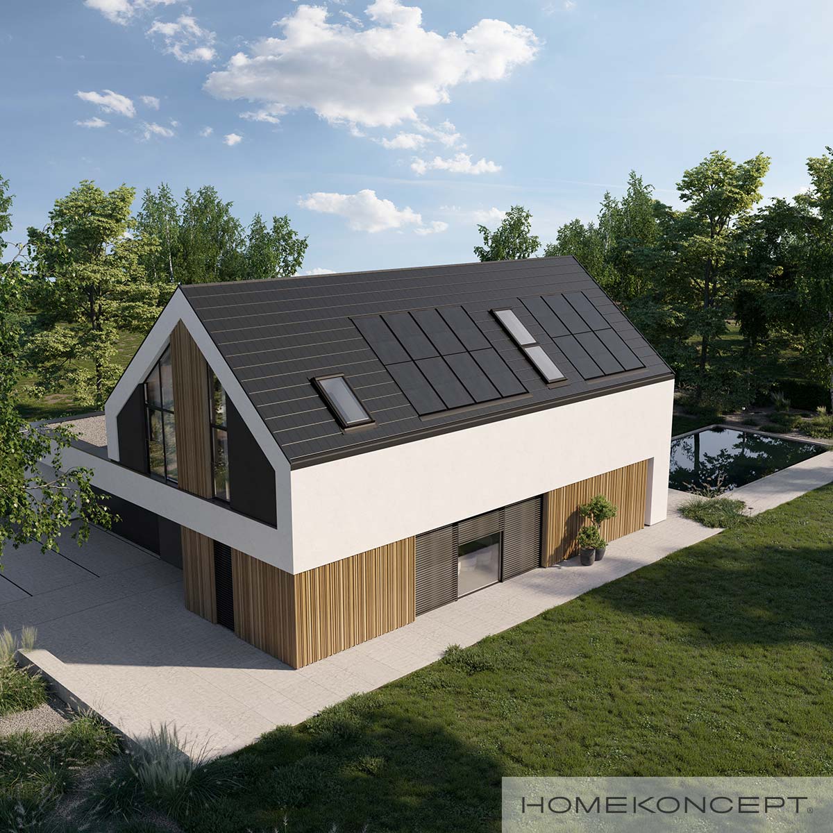 Projekt domu z poddaszem homekoncept 109.