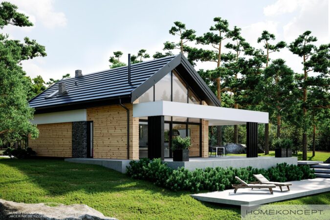 Dom z użytkowym poddaszem HOMEKONCEPT 66 A