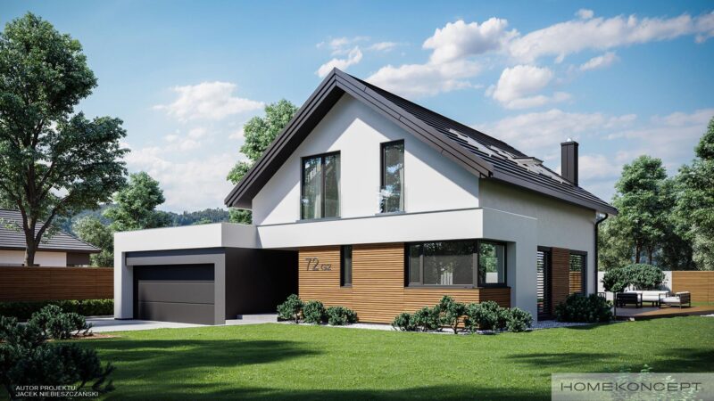 Projekt domu<br> HOMEKONCEPT 72 G2